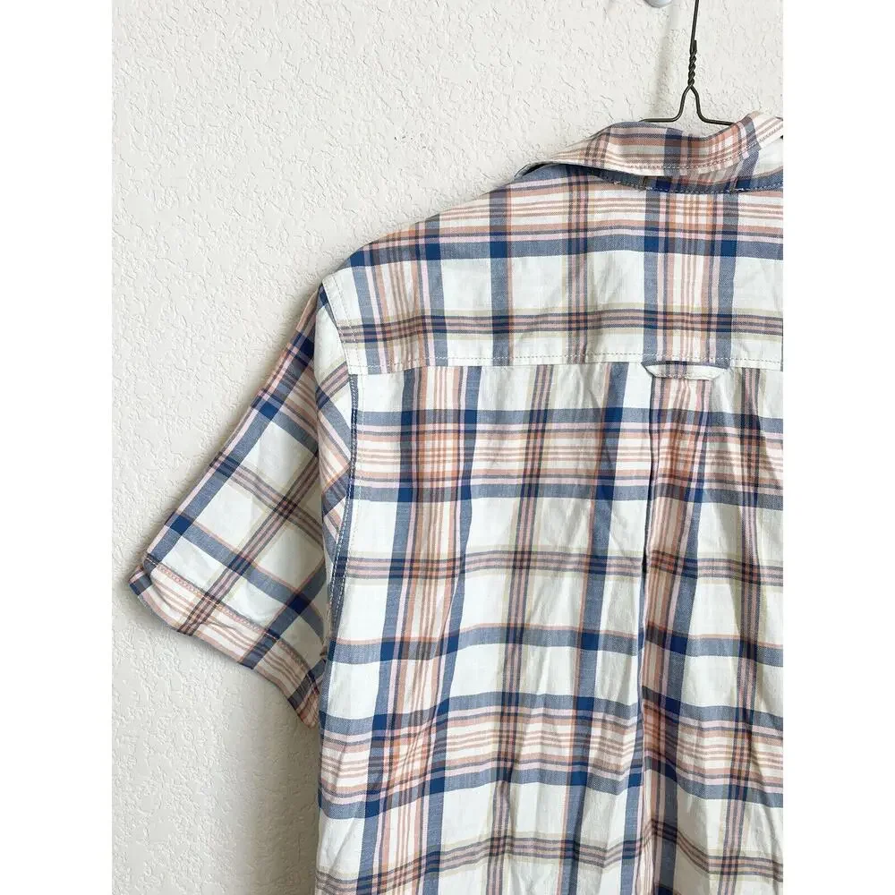 Tommy Bahama Mens Orange Striped Button Down Shirt Small 100% Cotton Pre-owned - Picture 9 of 12